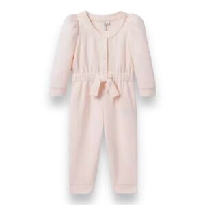 Janie and Jack NWT Pink Puff Sleeve Jumpsuit. Size 3.